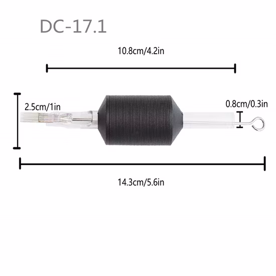 Impugnatura per tatuaggio in silicone di gomma premium da 25 mm all'ingrosso