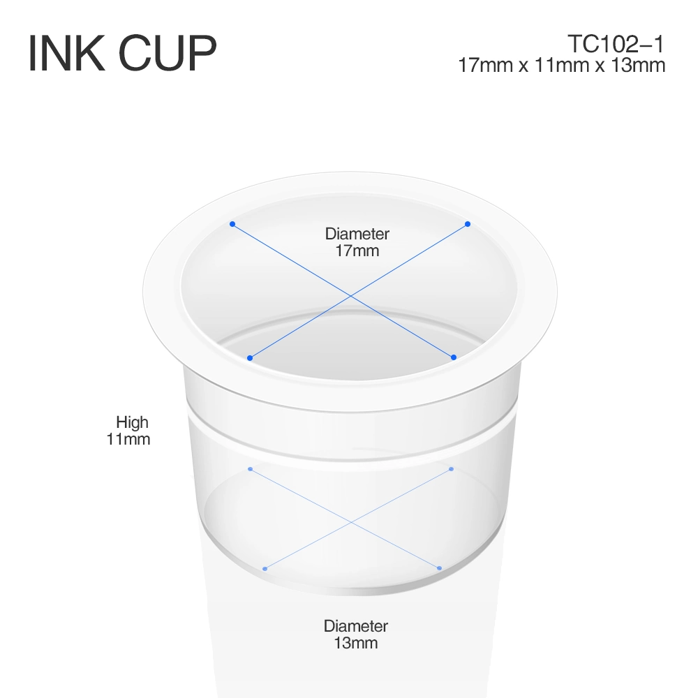 Hot Selling Wholesale Transparent Disposable Plastic Tattoo Ink Cup Professional Tattoo Pen Pigment Cups