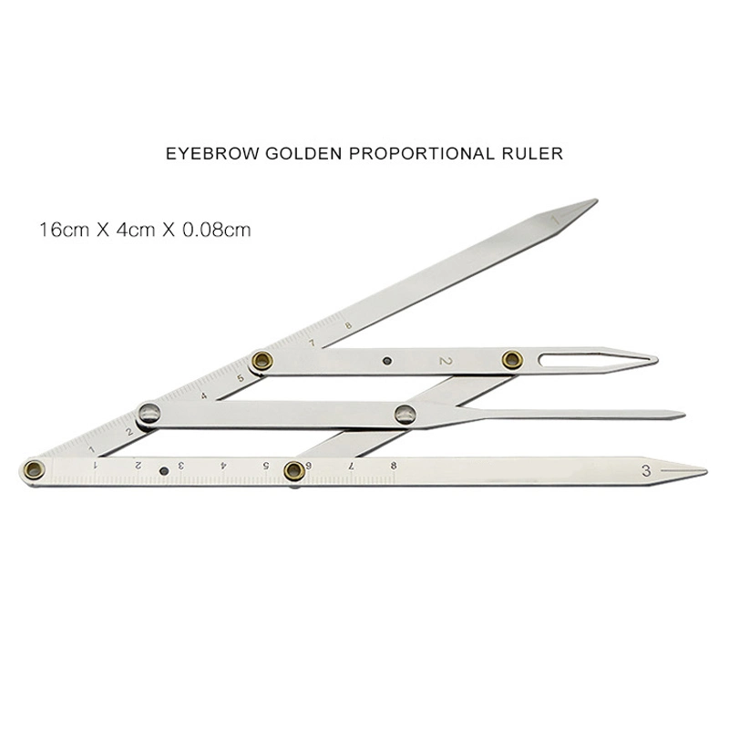 Professional Permanent Makeup Microblading Eyebrow Ruler Stencil Golden Ratio Caliper Tattoo Accessories for Eyebrow Design