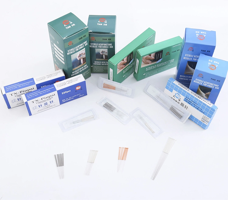 Chinese Traditional Disposable Sterile Acupuncture Needles with Stainless Steel Handle