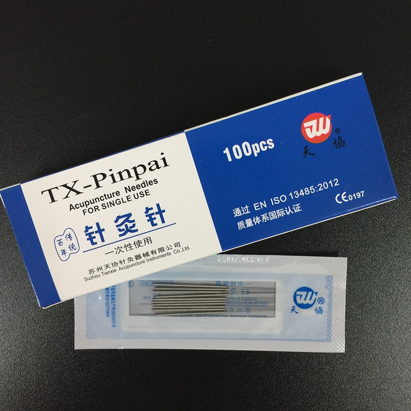 Chinese Traditional Disposable Sterile Acupuncture Needles with Stainless Steel Handle