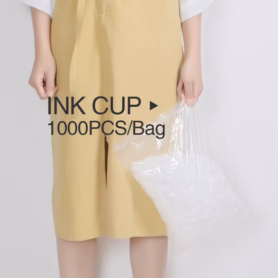 1000 pezzi per sacchetto, tazze di inchiostro per tatuaggi monouso sterili personalizzate all'ingrosso OEM